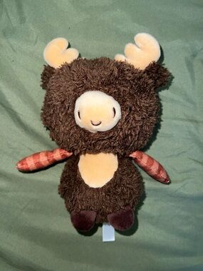 Brown Plush Moose Plush Accent